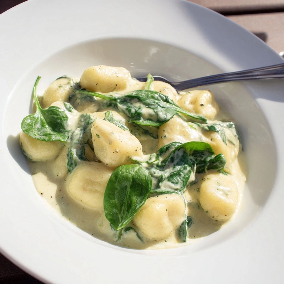 Creamy Pesto Gnocchi: A comforting, quick weeknight dinner with soft potato dumplings.