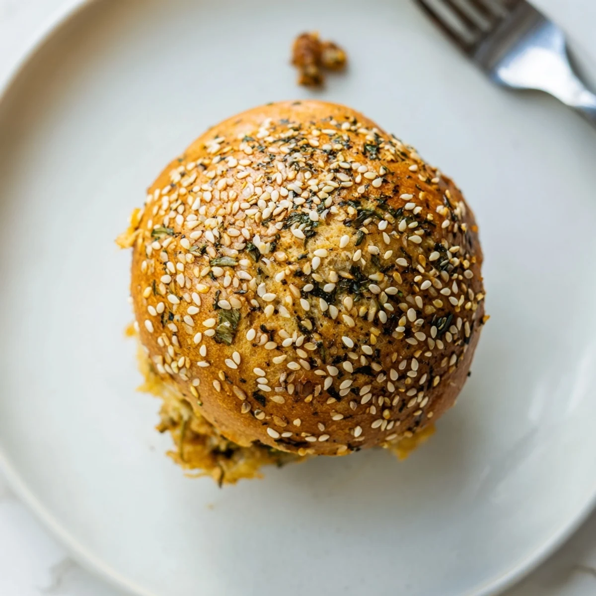 Fluffy Japanese Furikake Mushroom Muffins with earthy mushrooms, ideal for breakfast or lunch.