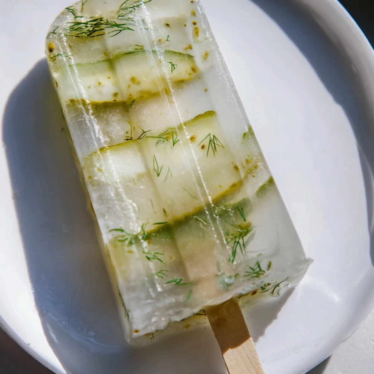 Dill Pickle Buffalo Ranch Soda Pops served on a colorful plate, perfect for summer fun.  