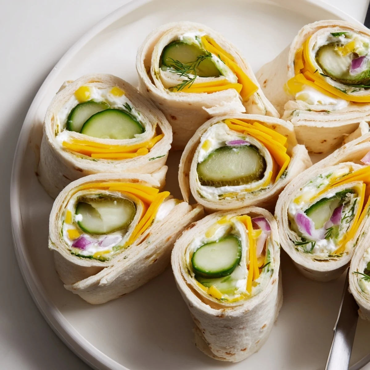 Crispy pickle-in-a-blanket rolls filled with creamy cheese, perfect for snacks.  