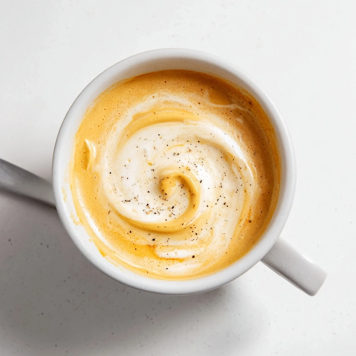 Caramelized onions transform this Onion Latte into a savory coffee delight.  