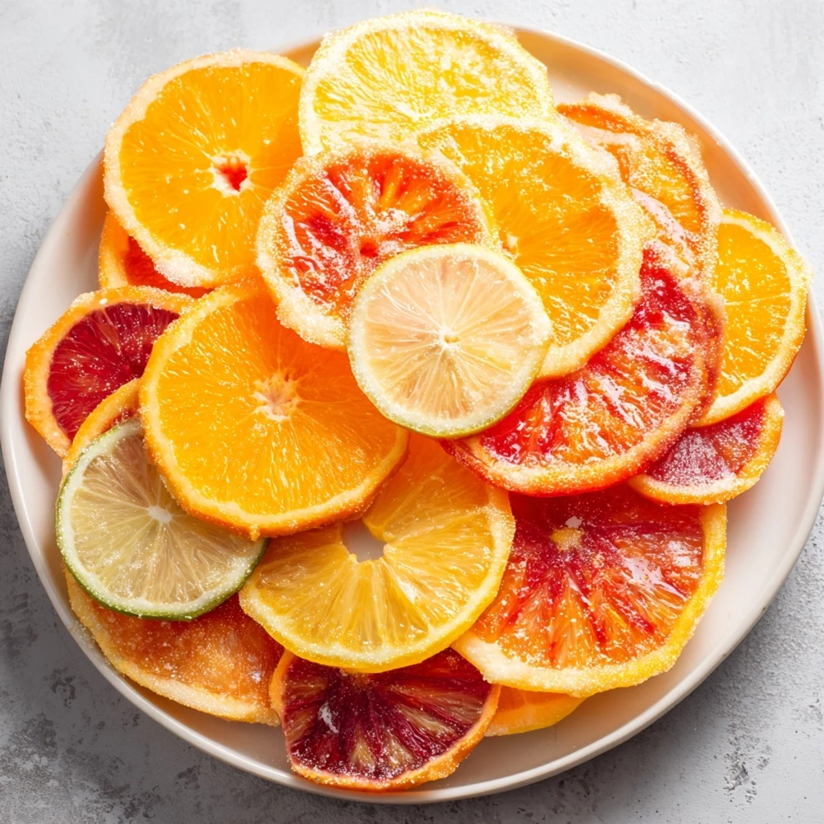 Vibrant citrus slices, the perfect garnish for refreshing mocktails, bursting with juicy flavor.