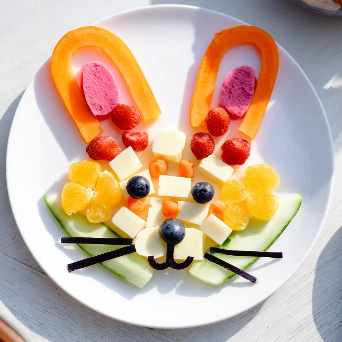 Serve the bunny silhouette platter: a veggie and cheese masterpiece, perfect for Easter celebrations or baby showers.