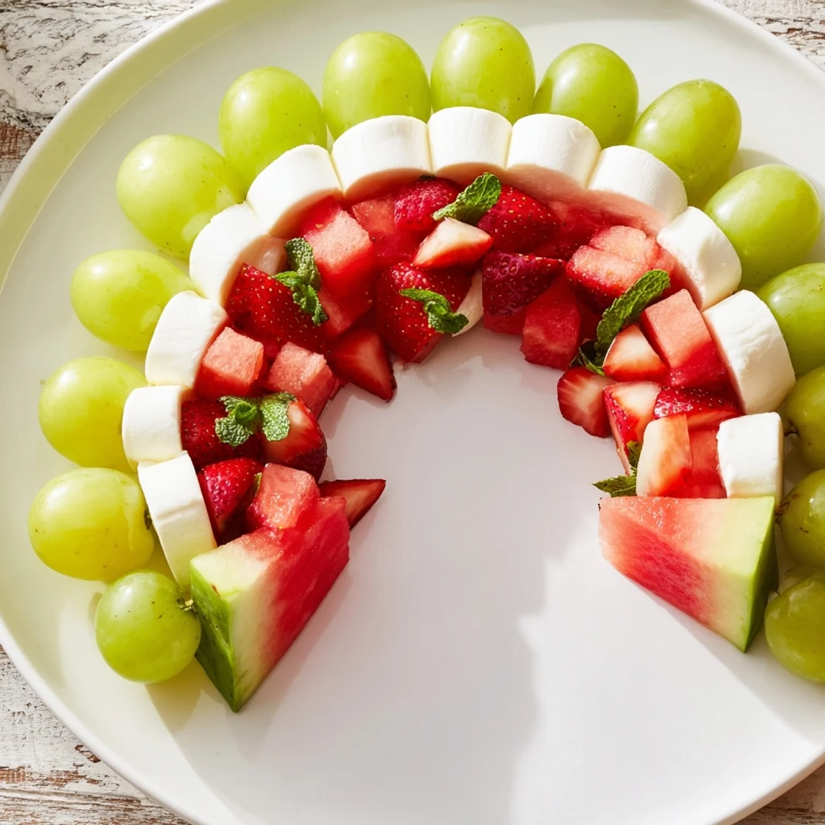 Fresh Summer Watermelon Slice platter with juicy red fruit and cool green rind, ideal for summer.