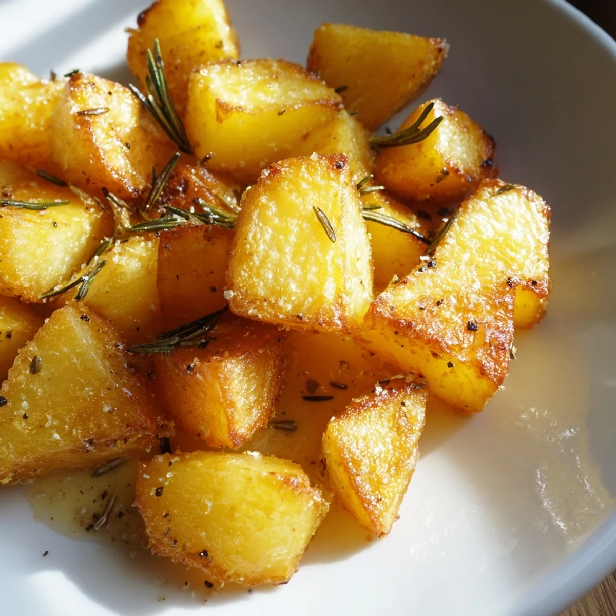 Golden, crispy Beef Tallow Roasted Potatoes, perfect side for a roast, boasting savory, rich flavors.