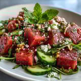 Watermelon Arugula Salad Lime