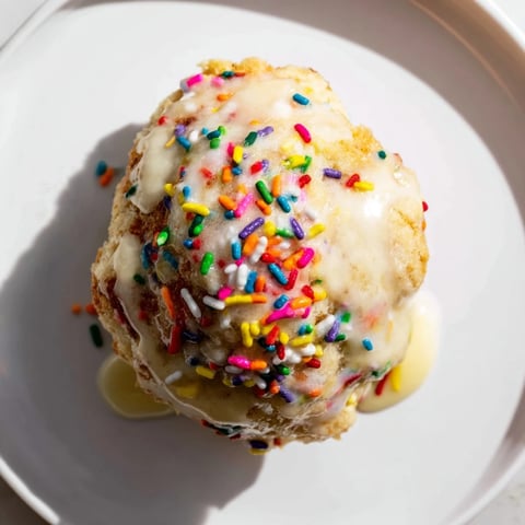 Golden brown Quick Christmas Biscuit Bombs, fresh from the oven, drizzled in sweet glaze.