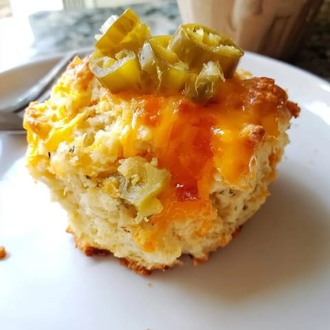 Buffalo Ranch Dill Pickle Muffins