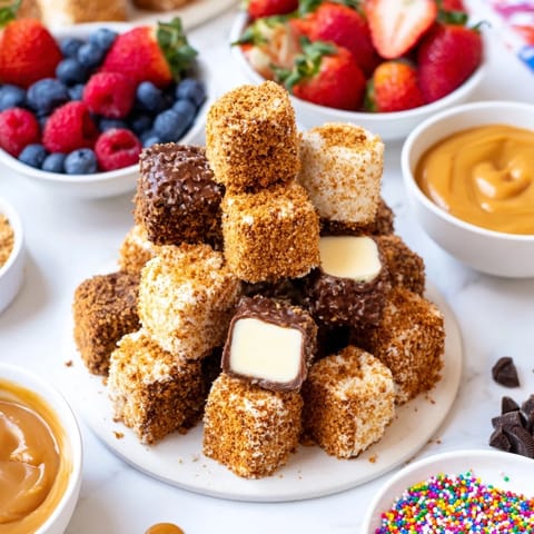 Cheesecake Bites Toppings Board
