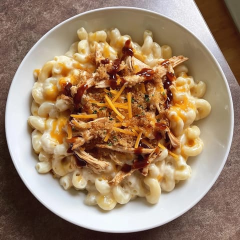 Classic Mac Cheese BBQ Chicken