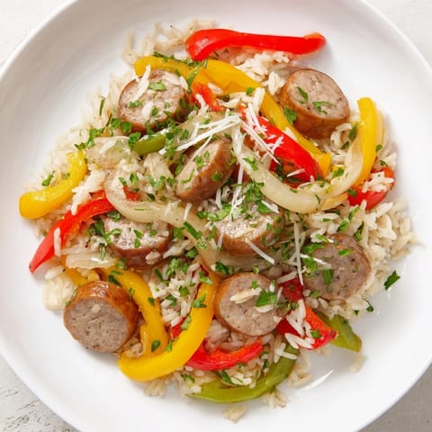 Italian Sausage Peppers Rice