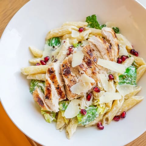 Chicken Caesar Pasta Pomegranate