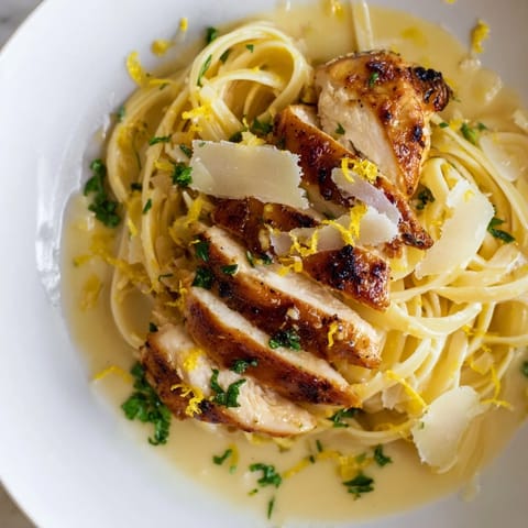 Lemon Brûlée Chicken Pasta