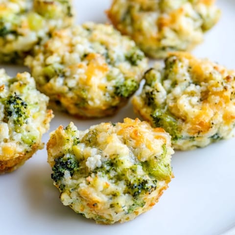 Melted cheese coats tender broccoli in these savory Cheesy Broccoli Casserole Bites, ready to enjoy.