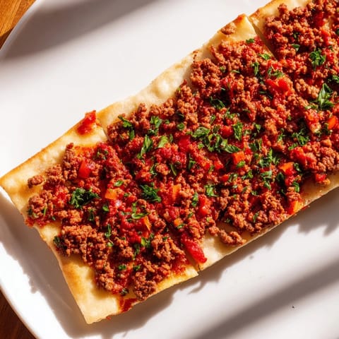 Turkish Lahmacun Flatbread