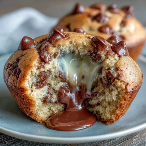 Gooey Cadbury Creme Egg surprise inside a warm, chewy chocolate chip cookie, perfect for Easter dessert or sweet indulgence.