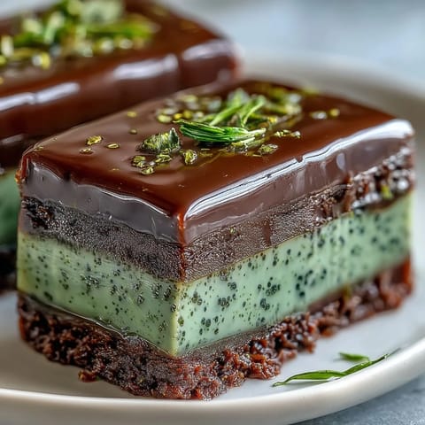 Yokan Japanese red bean jelly with matcha layer, a vibrant layered dessert.