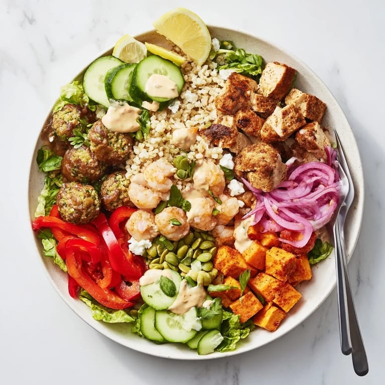 Mouthwatering interactive plated meals perfect for gatherings, allowing personalized flavor combinations.