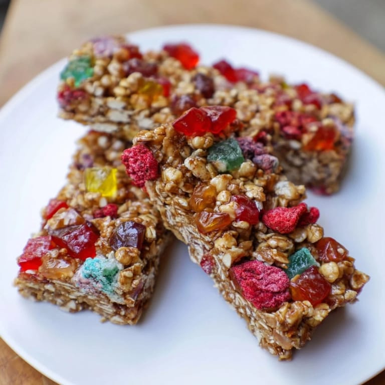 Chewy homemade gummies and crispy freeze-dried candy in delicious DIY Snack Bars.  