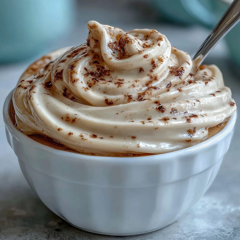 Close-up of Hojicha Pastry Cream with deep amber color, vanilla and roasted tea notes, ready to pipe.