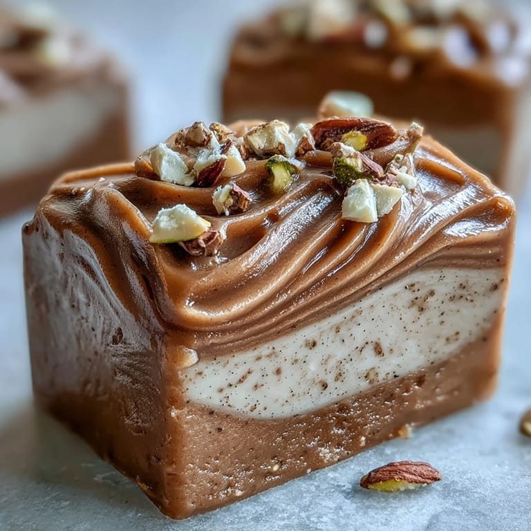 A close-up of Hojicha Nougat wrapped in parchment paper, highlighting its earthy roasted green tea flavor.