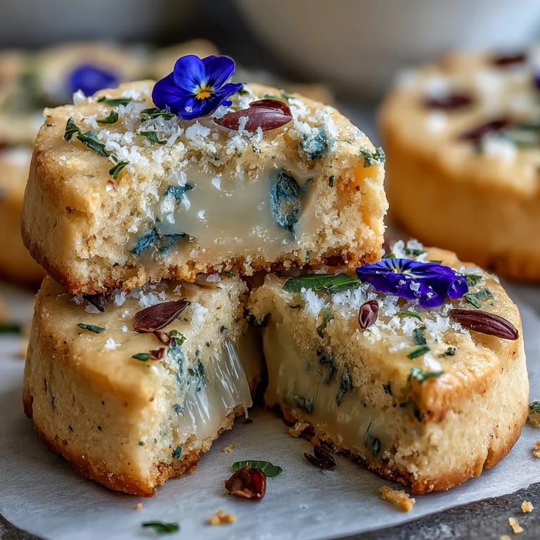 Close-up of delicate floral shortbread cookies, showcasing buttery texture and flower decorations.