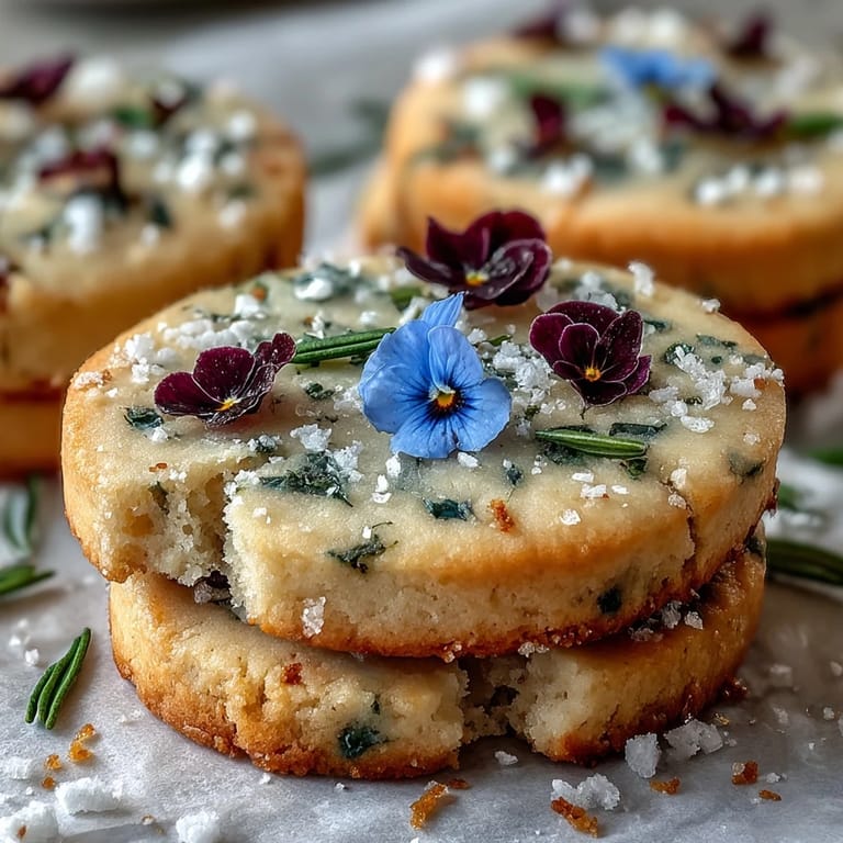 Beautiful floral shortbread cookies artfully arranged, perfect for tea time or elegant parties.